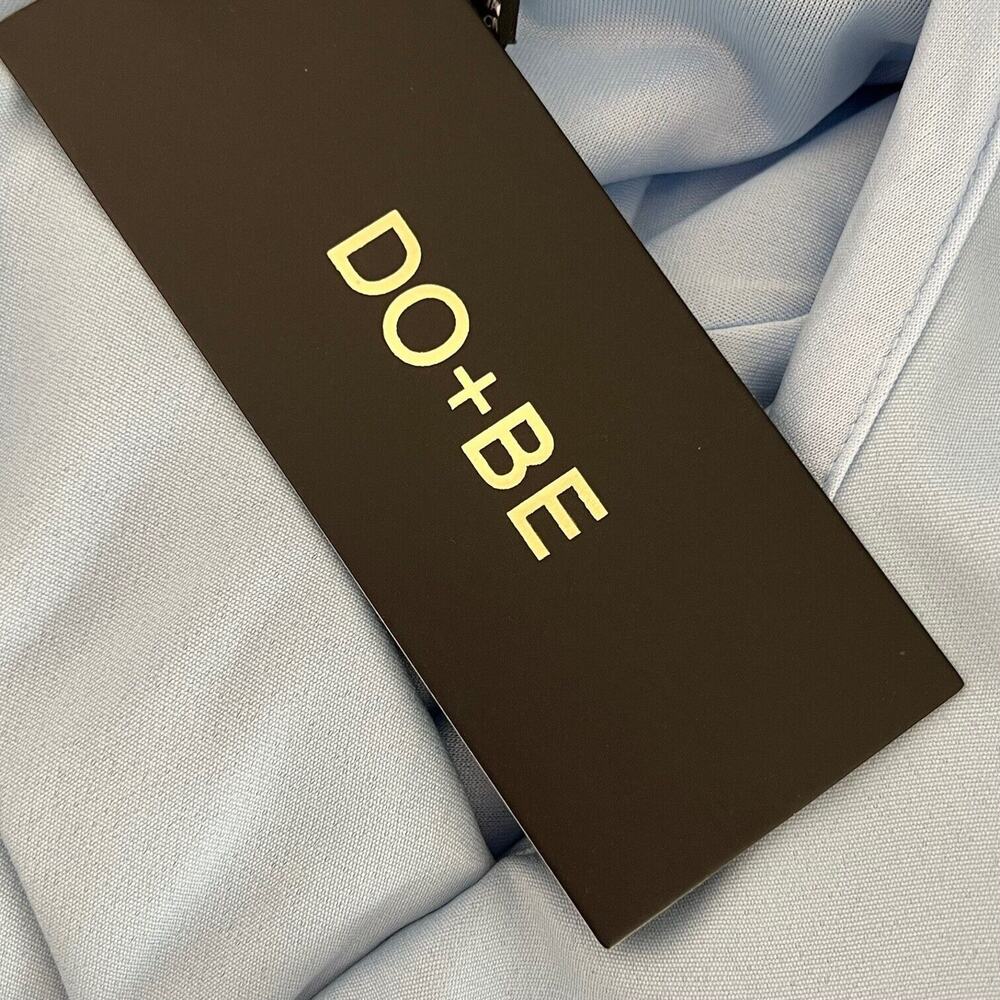 Do + Be Womens Special Occasion One Shoulder Ruffled Dress Size M Sky Blue New - Picture 7 of 10